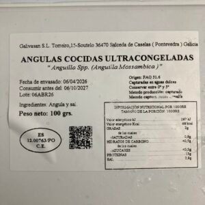 Alternative view of Angulas congeladas de Madagascar