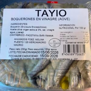 Alternative view of Boquerones en Vinagre
